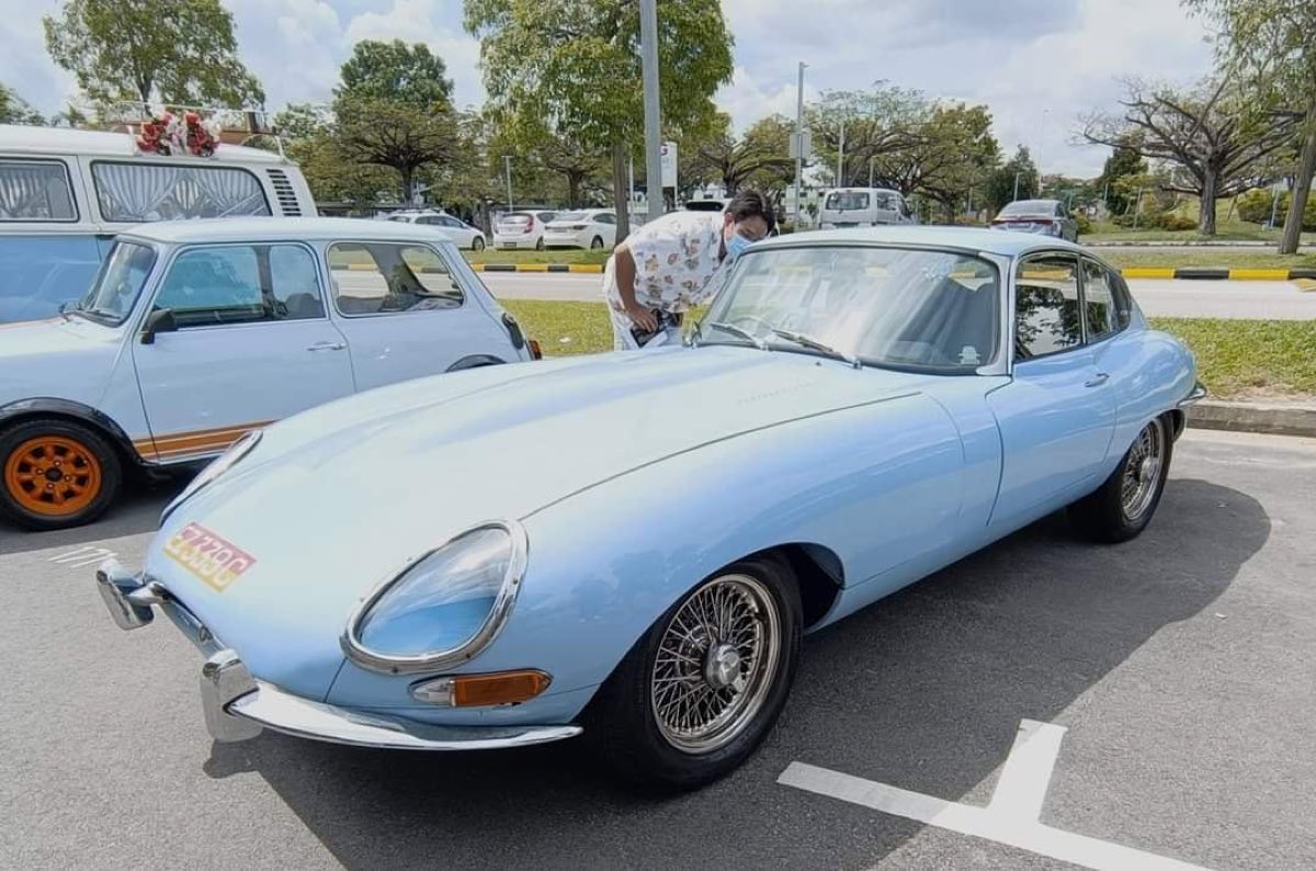 Restored classic Jaguar E-Type