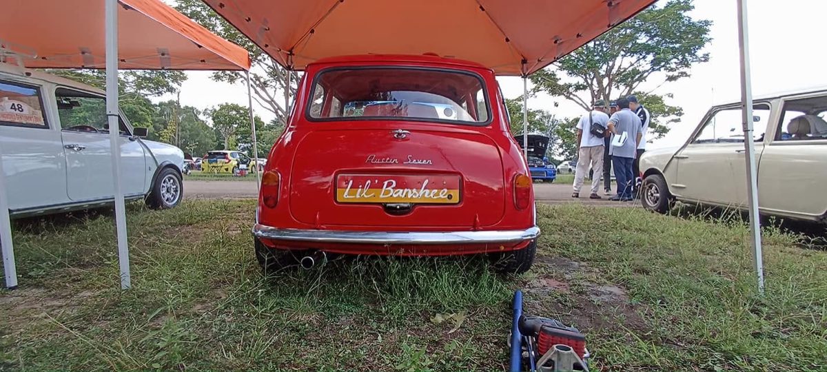 Classic Mini at a car show