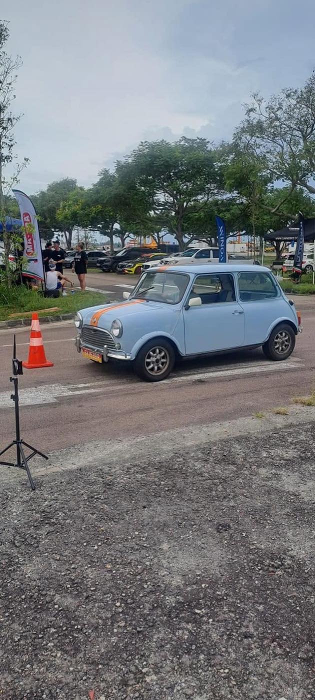 Classic Mini at a track day event